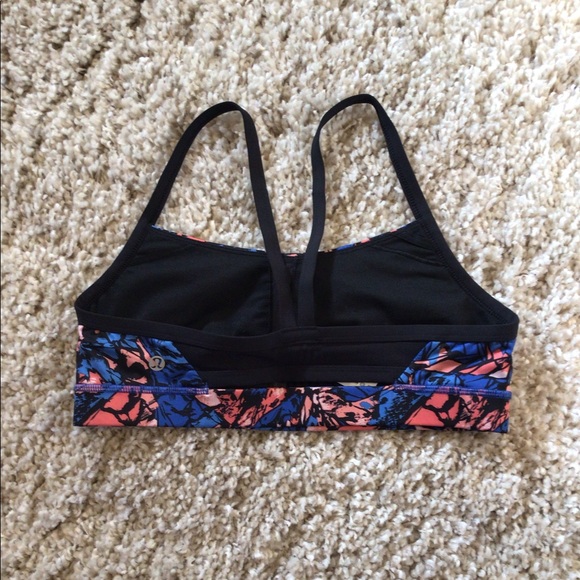 Lululemon Rise and Run Paint Storm Bra - Size 10 - Picture 2 of 3
